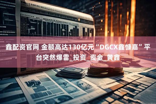 鑫配资官网 金额高达130亿元“DGCX鑫慷嘉”平台突然爆雷_投资_资金_黄鑫